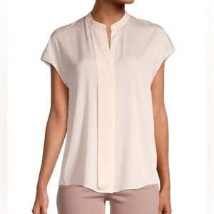 Vince Womens cap sleeve silk top